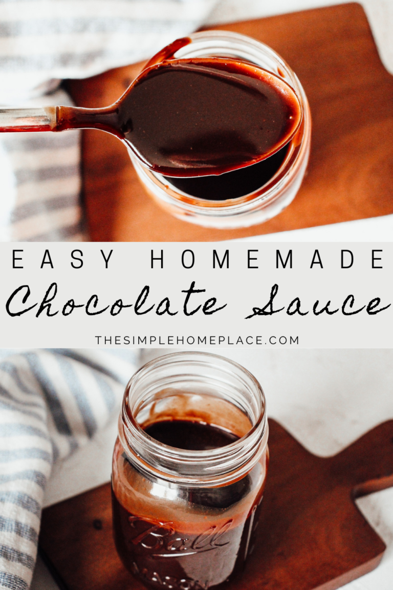 Easy Homemade Chocolate Sauce - The Simple Homeplace