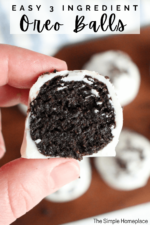 Easy 3 Ingredient Oreo Balls - The Simple Homeplace