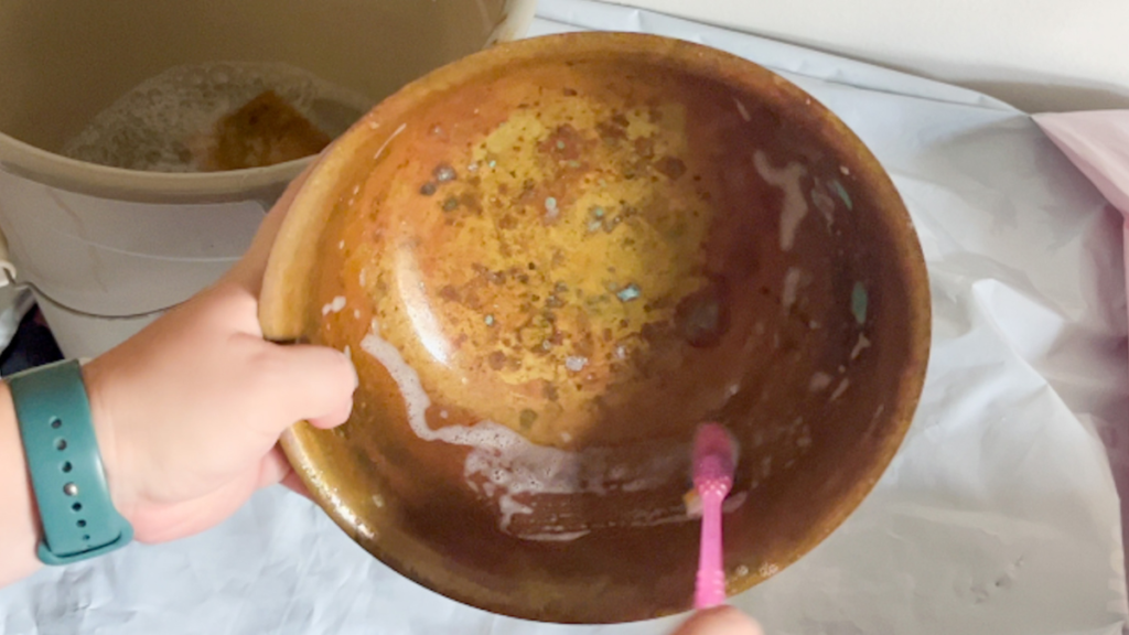 How to Clean Brass Tarnish, Restoring Antique Brass Bowl