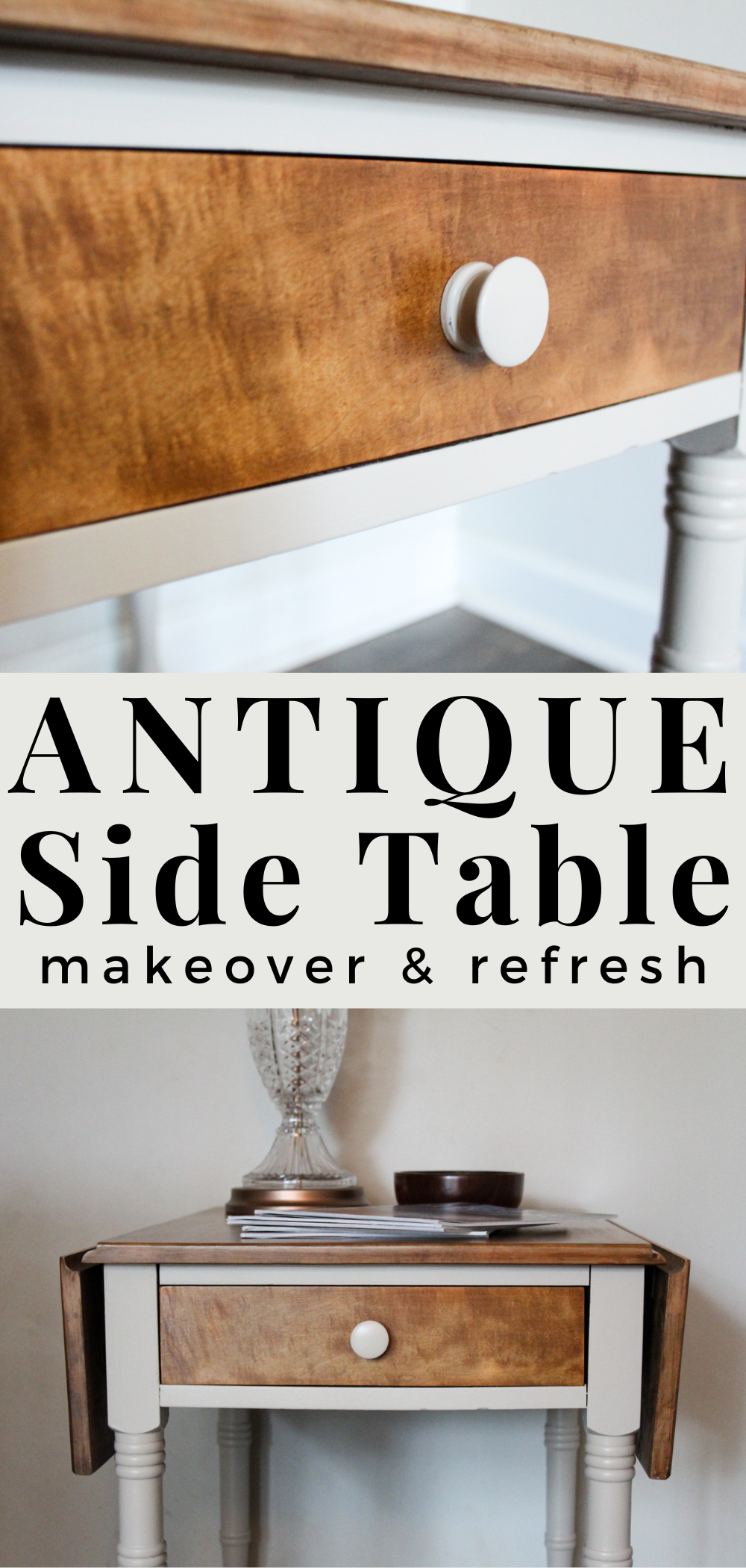 Vintage End Table outlet Refresh