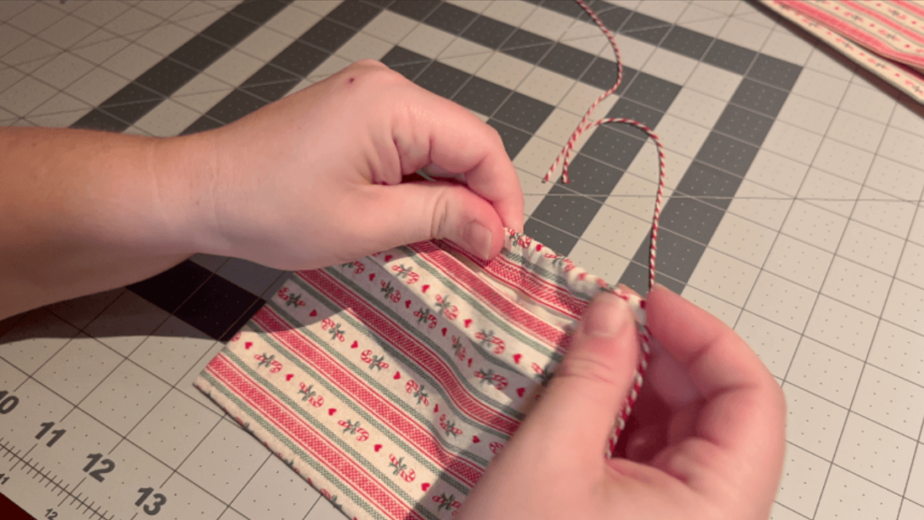 How to Sew a Small Drawstring Gift Bag - The Simple Homeplace