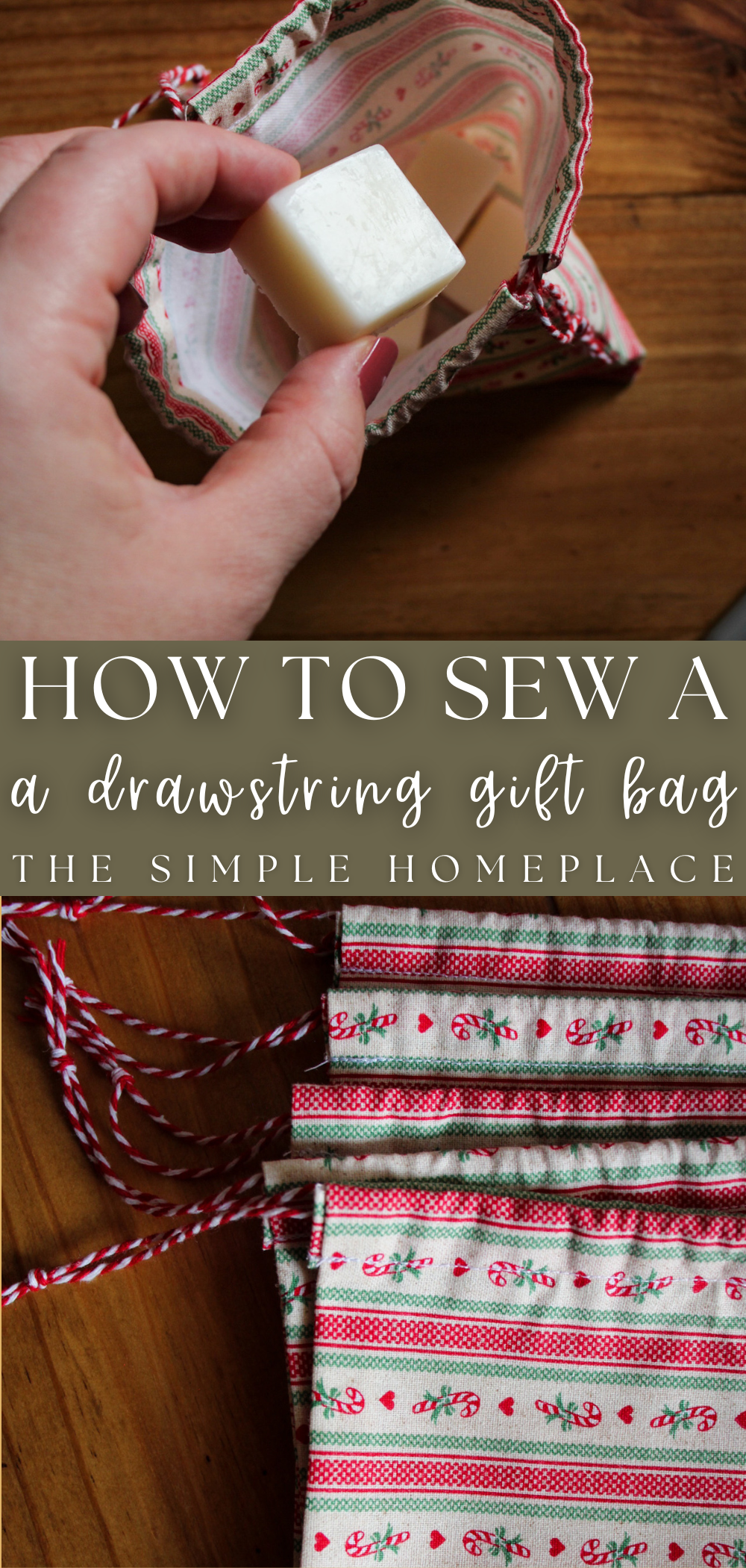 How to Sew a Drawstring Gift Bag